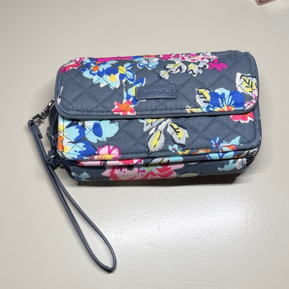 Vera Bradley Multicolor Floral Quilted Wristlet